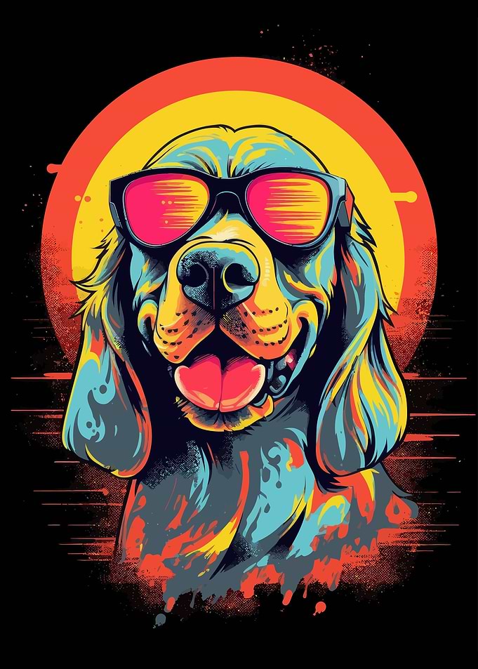 Animal Vintage Dog