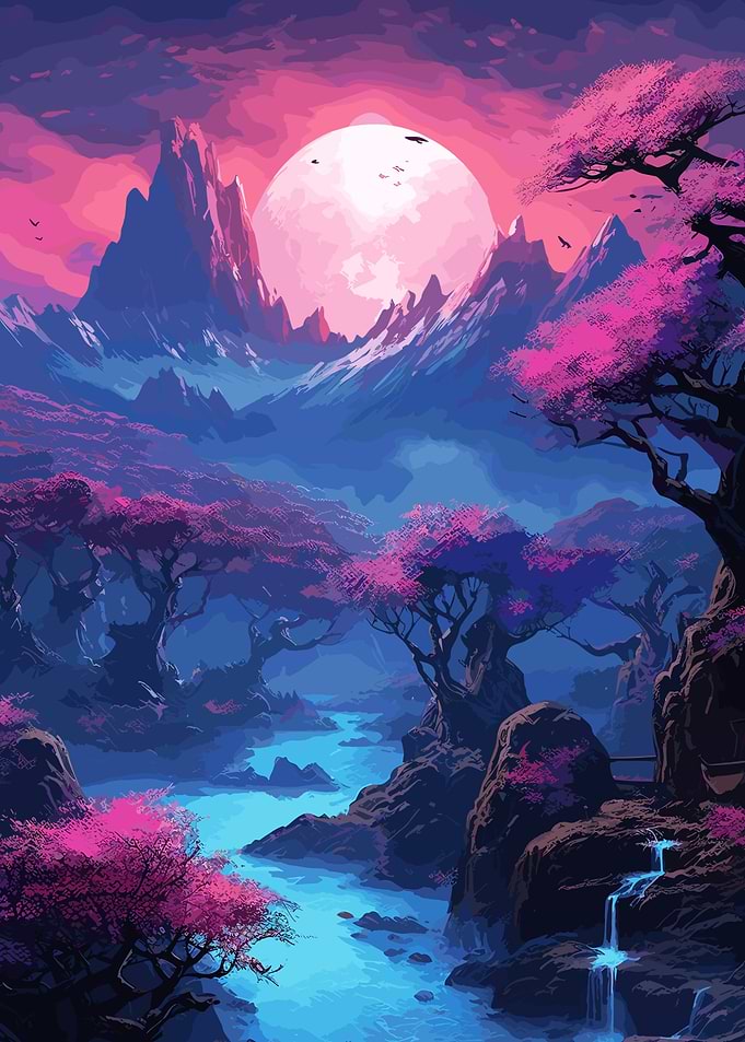Cherry Blossom Japan Art