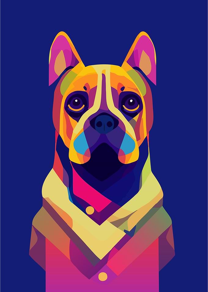 Animal Blue Dog