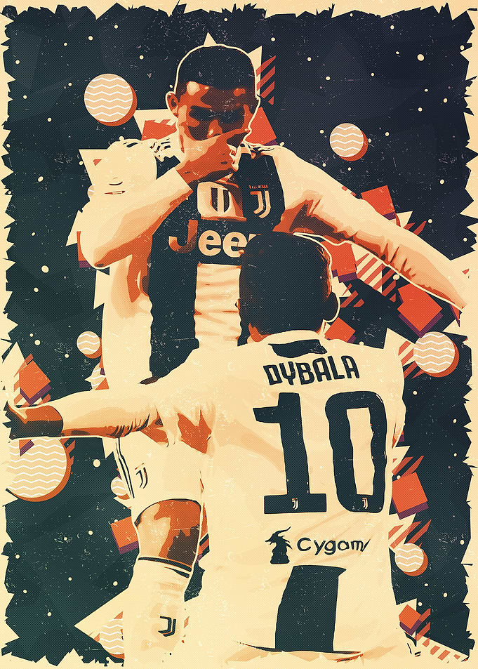 Dybala and ronaldo poster