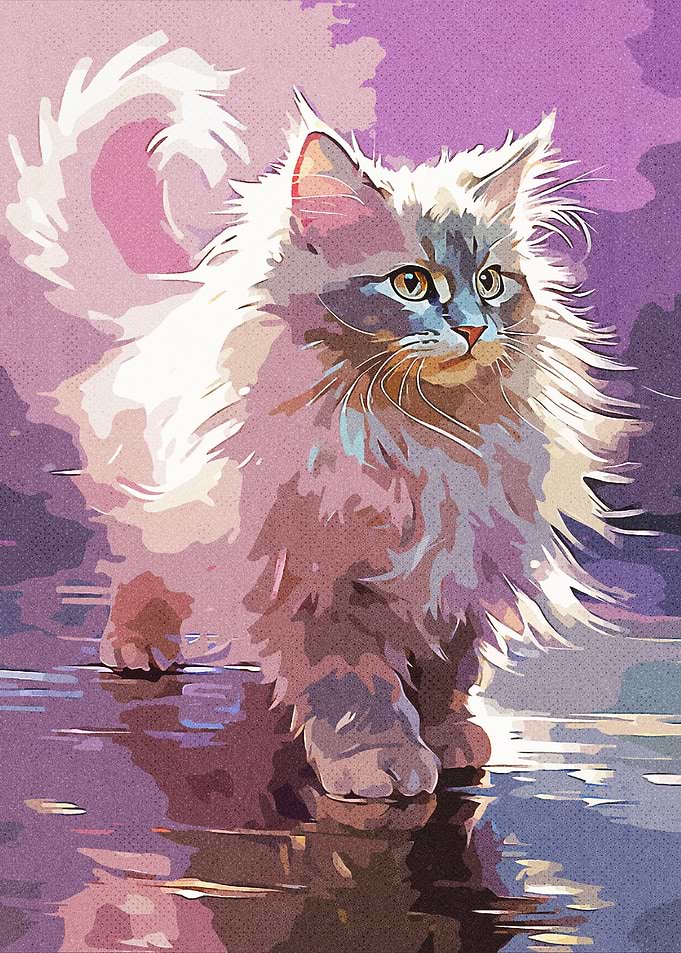 Painting Vintage Cat