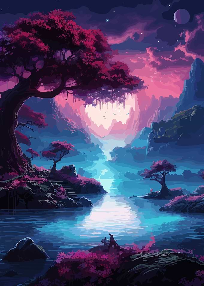 Cherry Blossom Japan Art