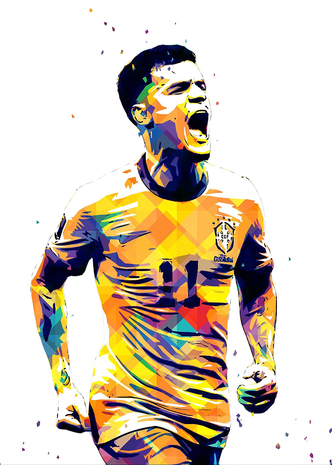 Philippe Coutinho Pop Art