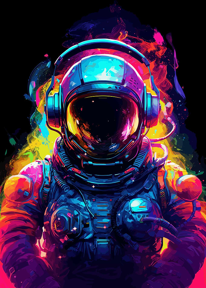 Spaceman With Headphones