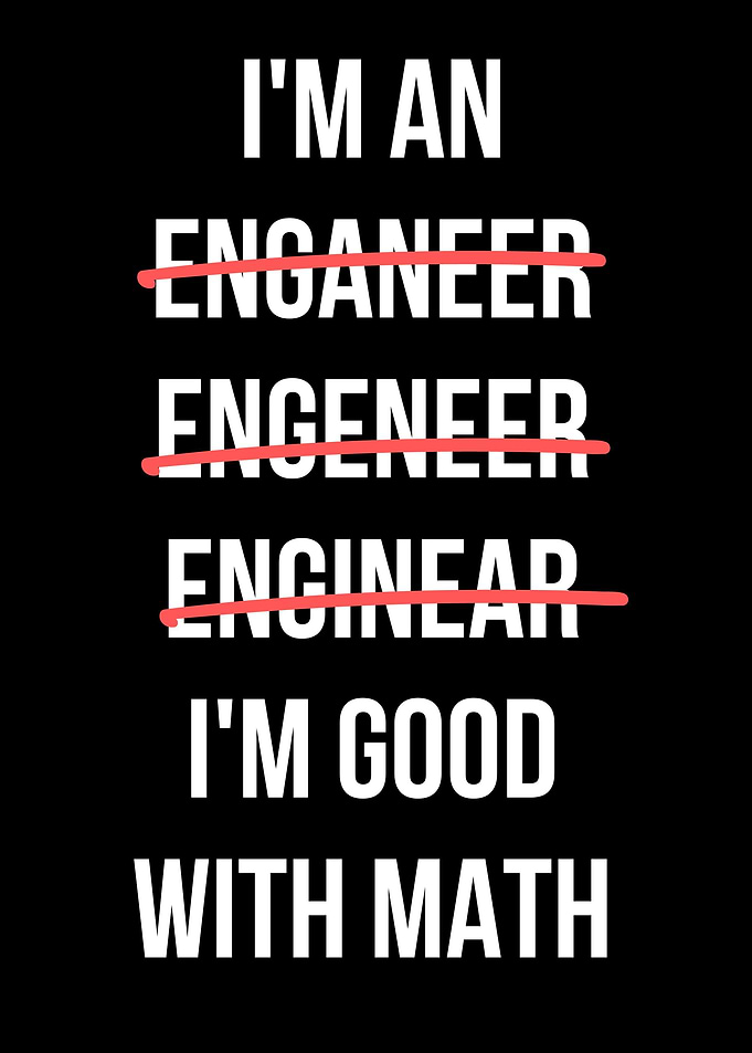 Engineer good with math
