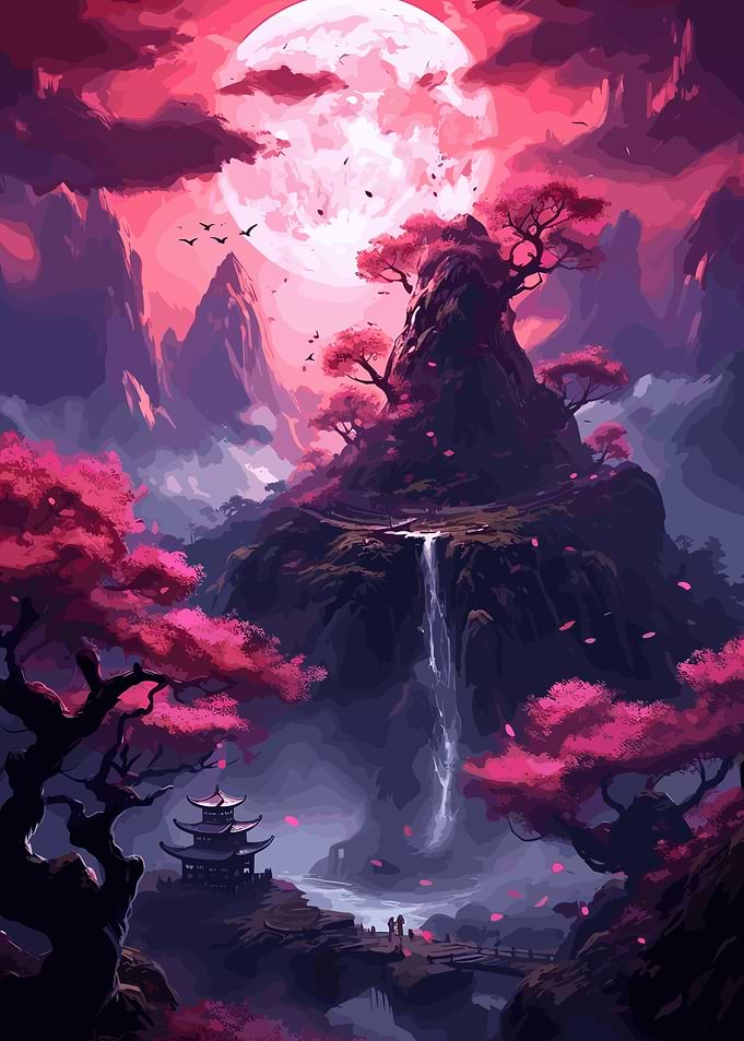 Cherry Blossom Japan Art
