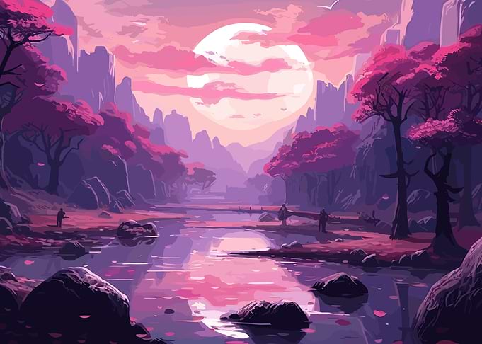 Cherry Blossom Japan Art