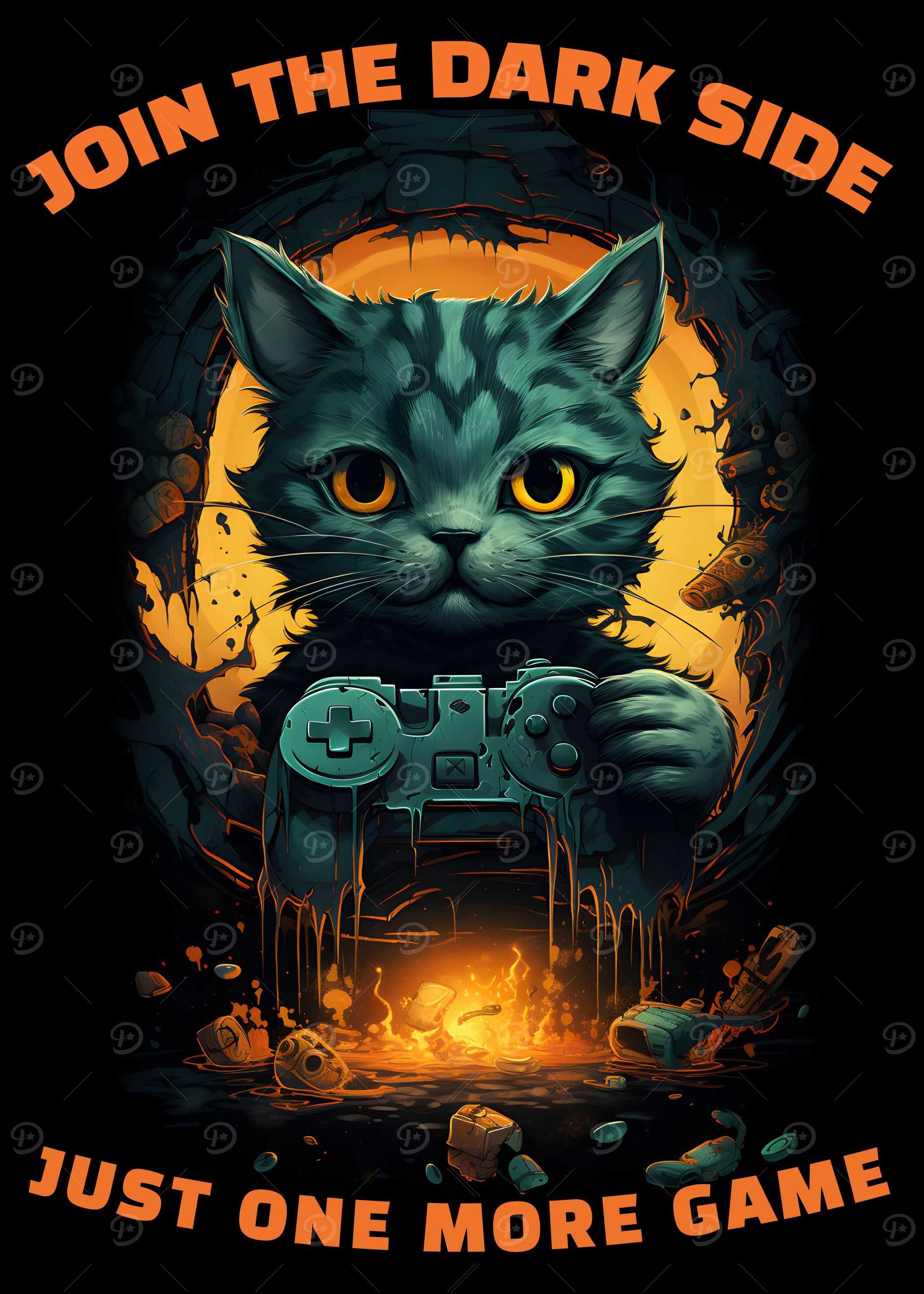 Cat Gamer Want More Game