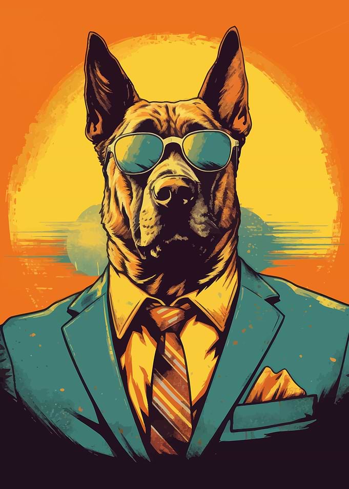 Animal Retro Dog