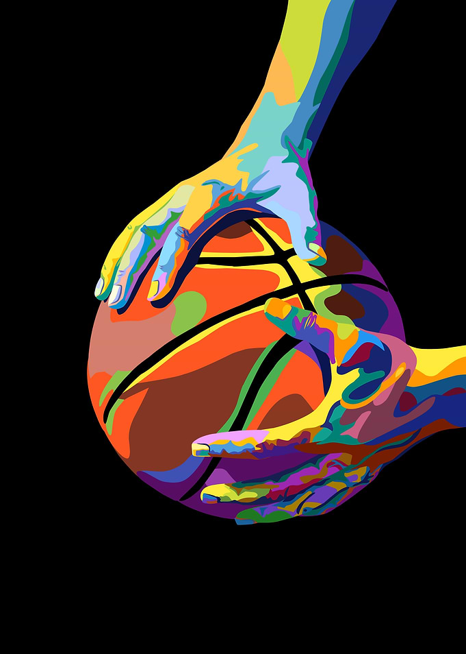 basketball pop art