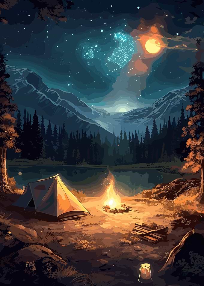 Beautiful Camping Night