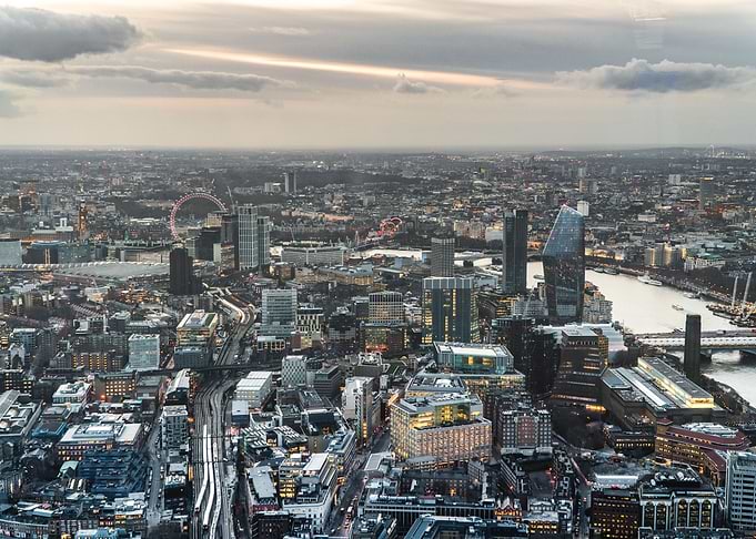 London Cityscape Sunset
