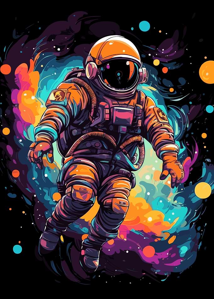Astronaut Floating Space