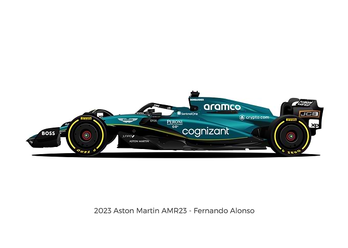 Fernando Alonso AMR23 Car