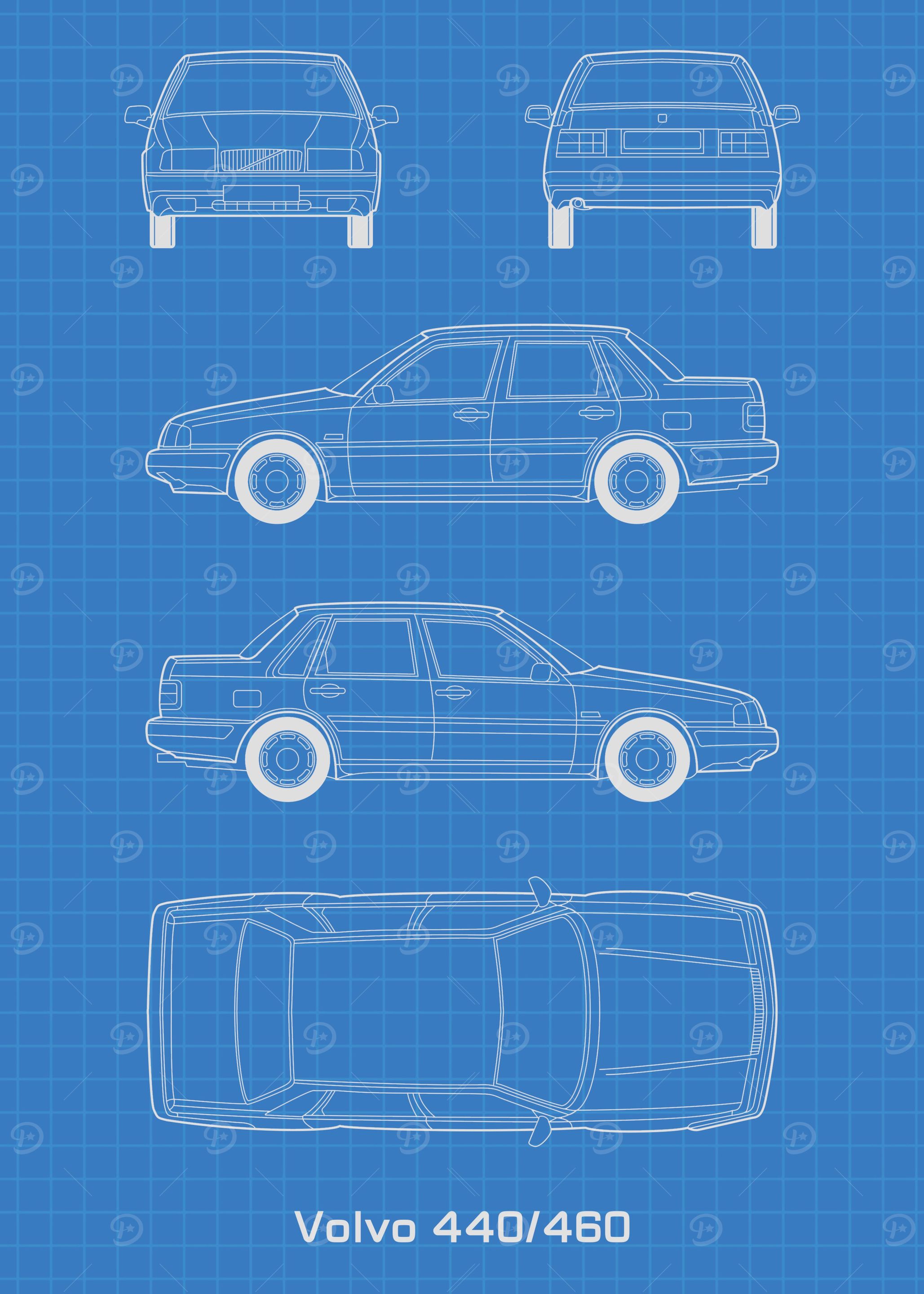 Volvo 440 460 Blueprint
