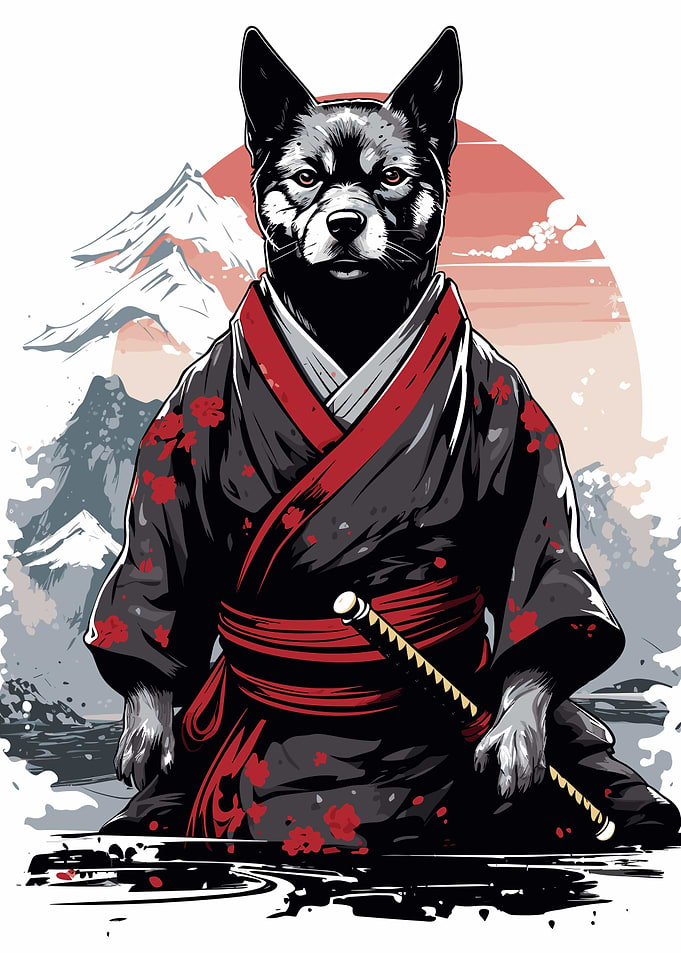 Samurai Dog Ninja Japan