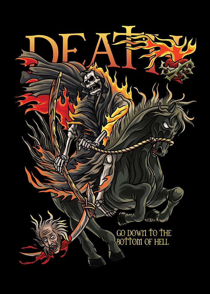 Grim Reaper Tattoo Text