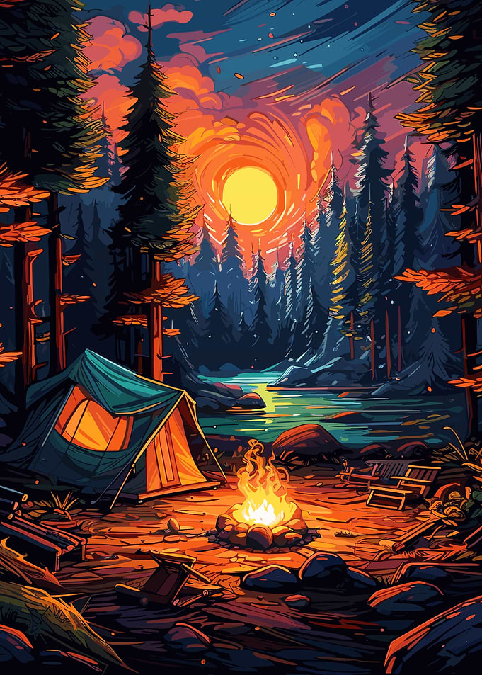 Beautiful Camping Night