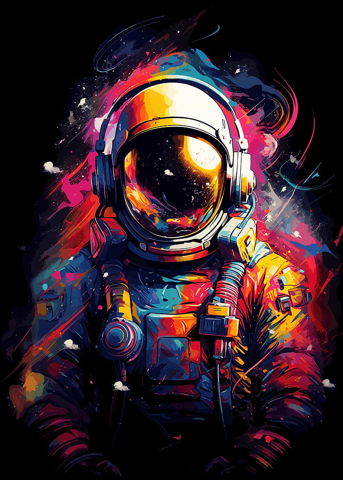 Astronaut With Headphones