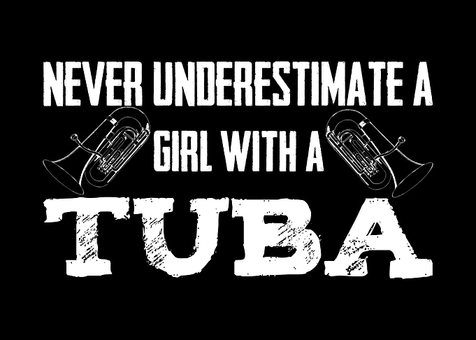 Tuba Player Girl Orchestra