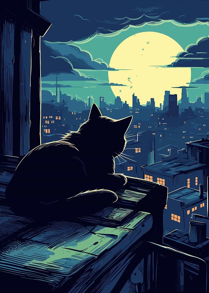 The Moon Night Cat Japan