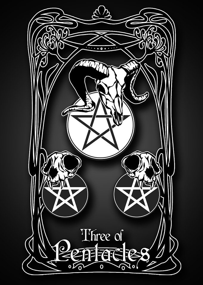 Tarot three of Pentacles