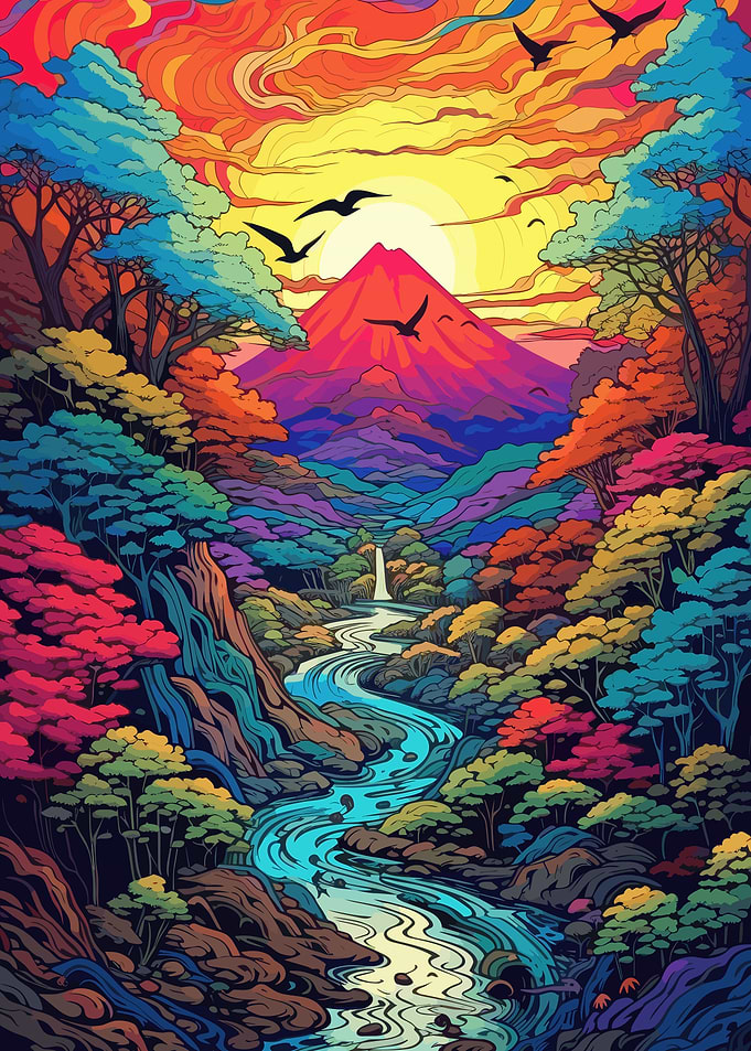 Abstract Color Landscape