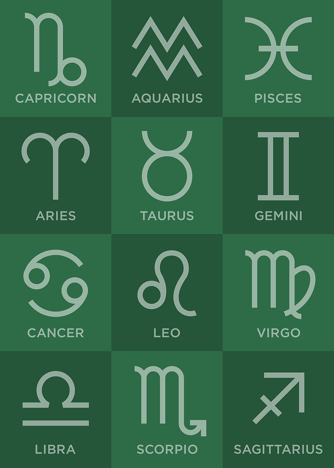 Zodiac Signs Abstract Pop