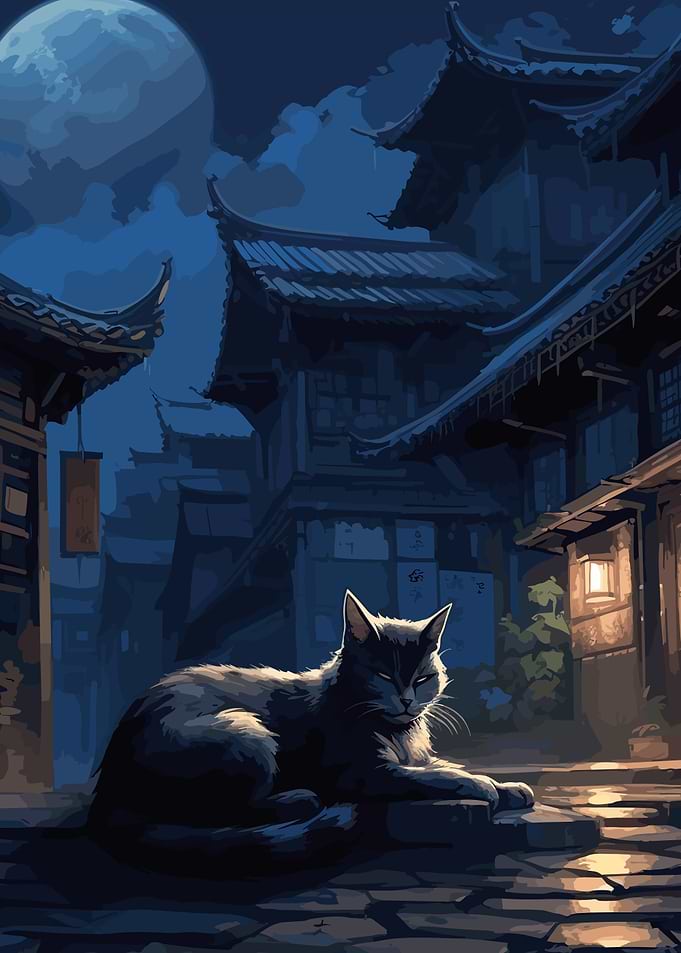 The Moon Night Cat Japan