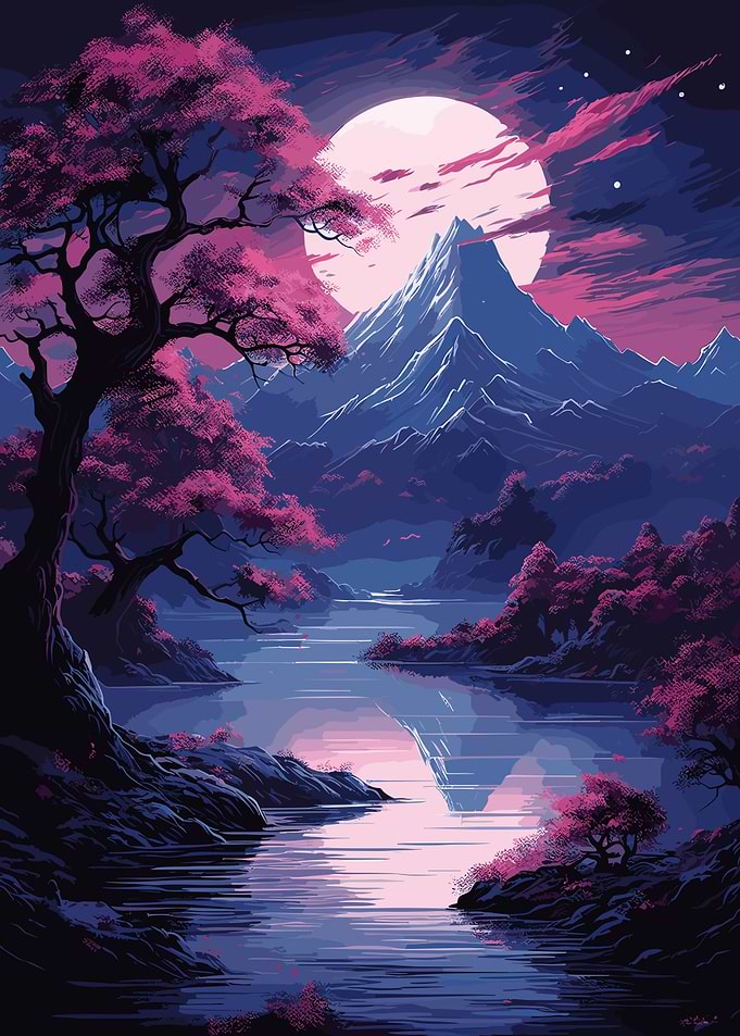 Cherry Blossom Japan Art