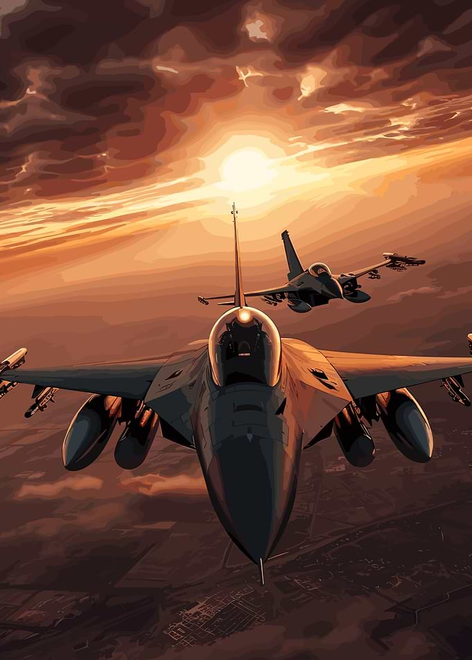 Jet Fighter Sunset