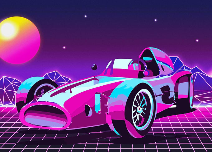 Retro Race Car