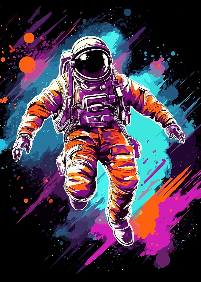 Astronaut Floating Space
