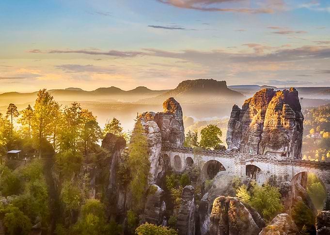 Bastei Bridge Sunrise