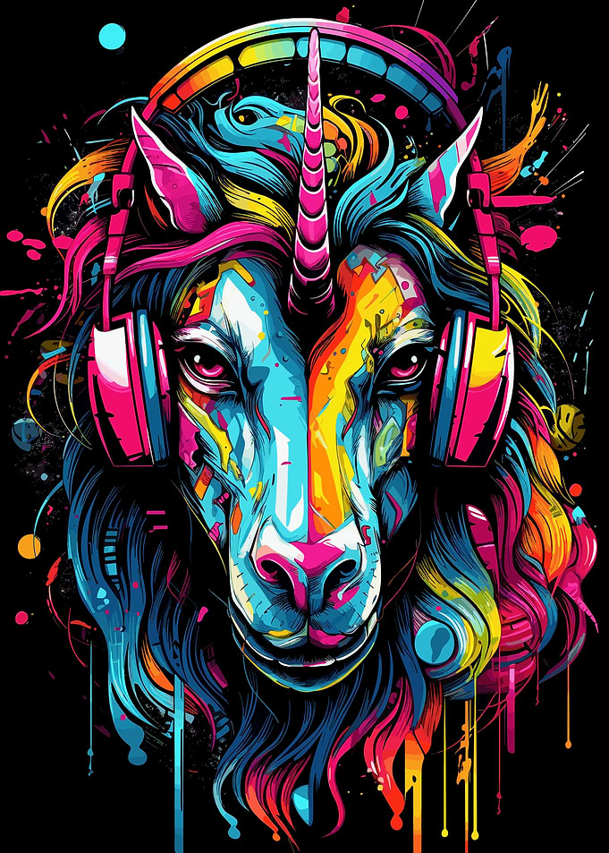 Magic Unicorn Headphones