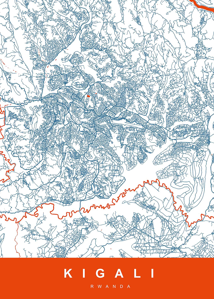MAP KIGALI RWANDA