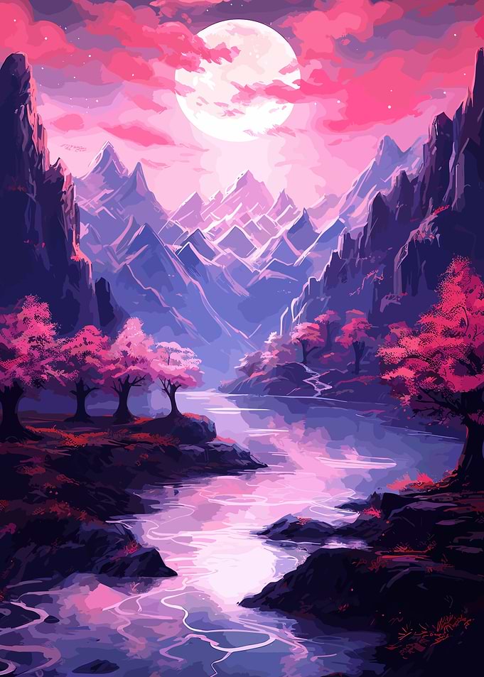 Cherry Blossom Japan Art