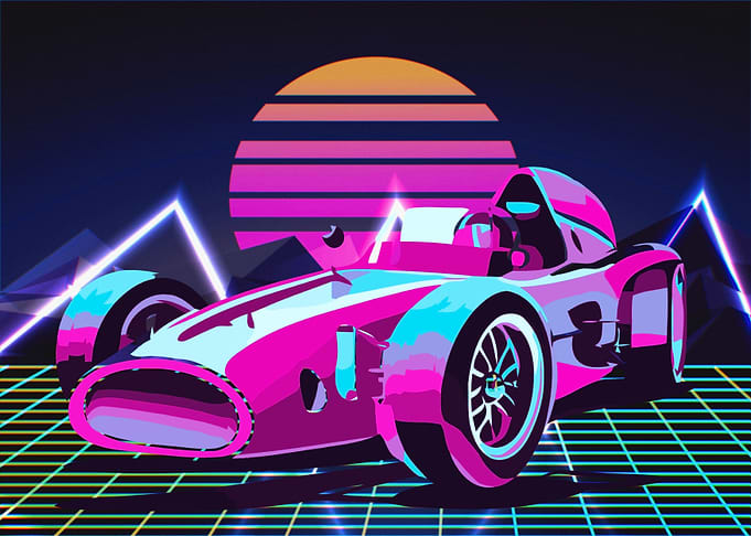 Retro Race Car