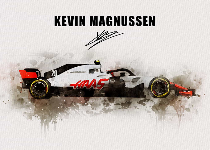 Kevin Magnussen Car poster