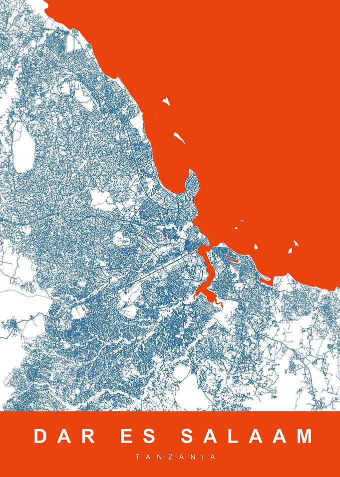 MAP DAR ES SALAAM TANZANIA
