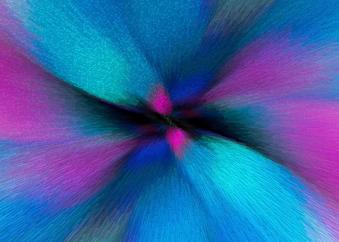 colorful floral galaxy art