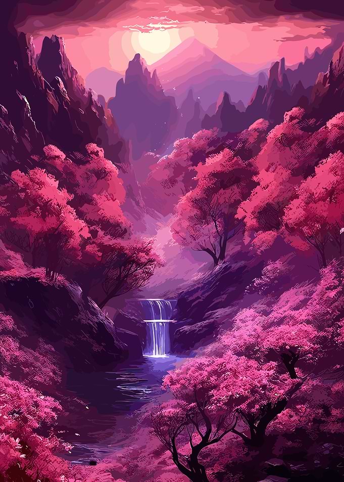 Cherry Blossom Japan Art