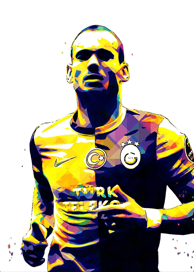 Wesley Sneijder Pop Art