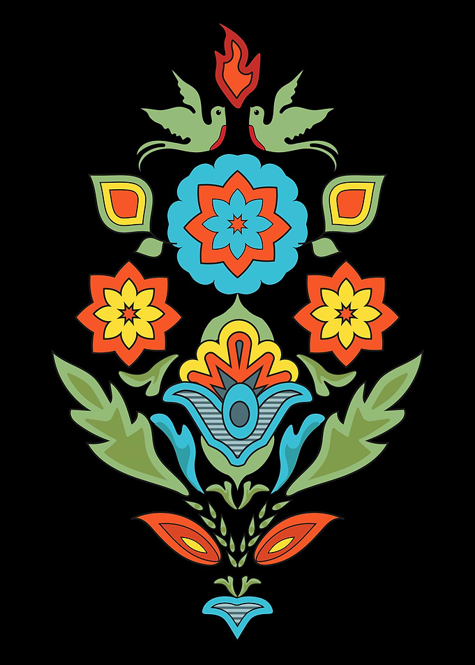 Floral Indian Ethnic Art
