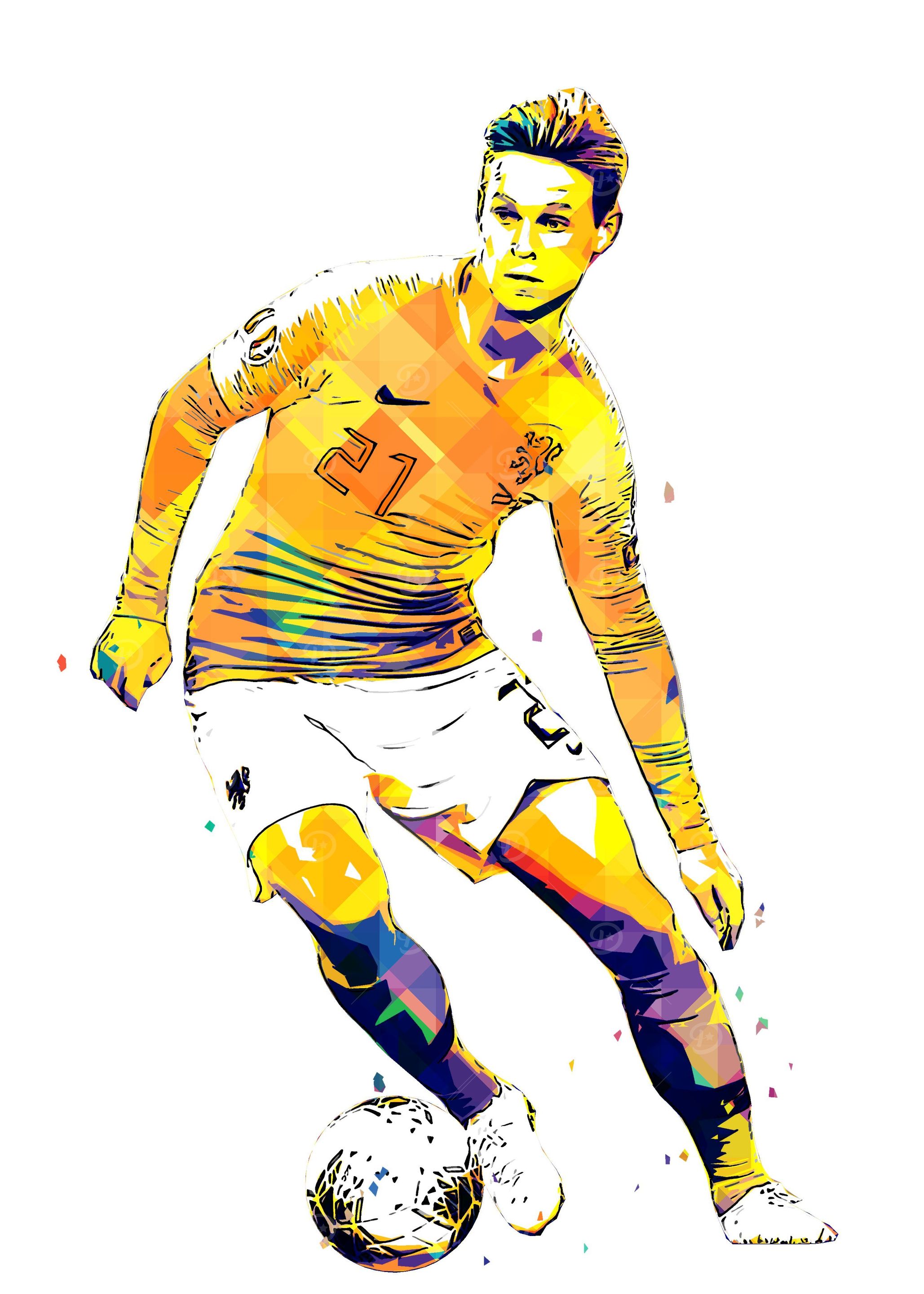 Frenkie de Jong Pop Art