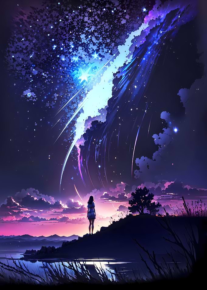 Galaxy Comet Twilight