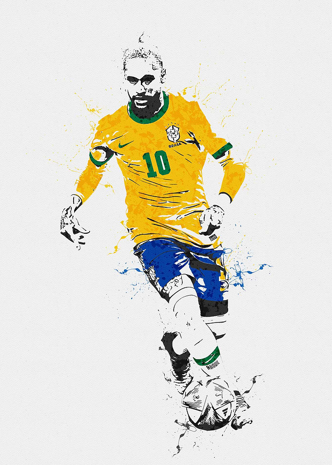 No 10 Neymar Brazil