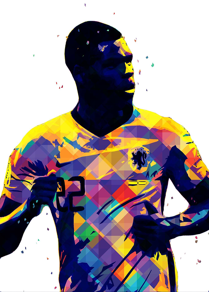 Denzel Dumfries Pop Art