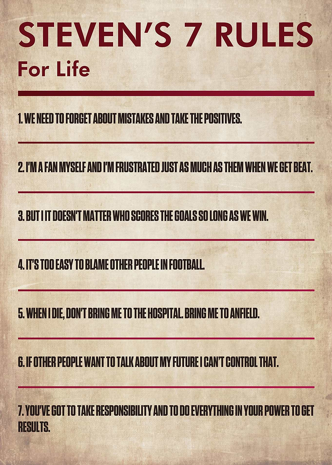 Quotes Steven Gerrard
