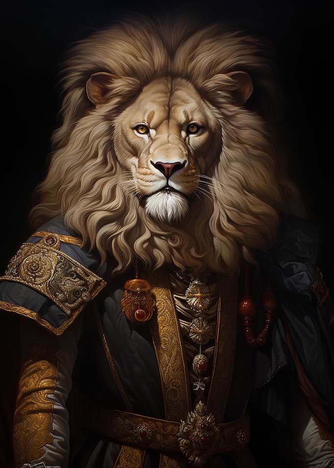 Lion King Painting Style
